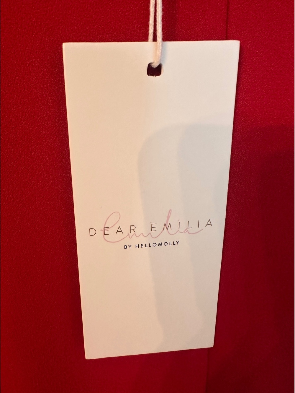 Flaws NWT DEAR EMILIA SPARKS OF ATTRACTION MAXI DRESS RED M - Picture 4 of 9